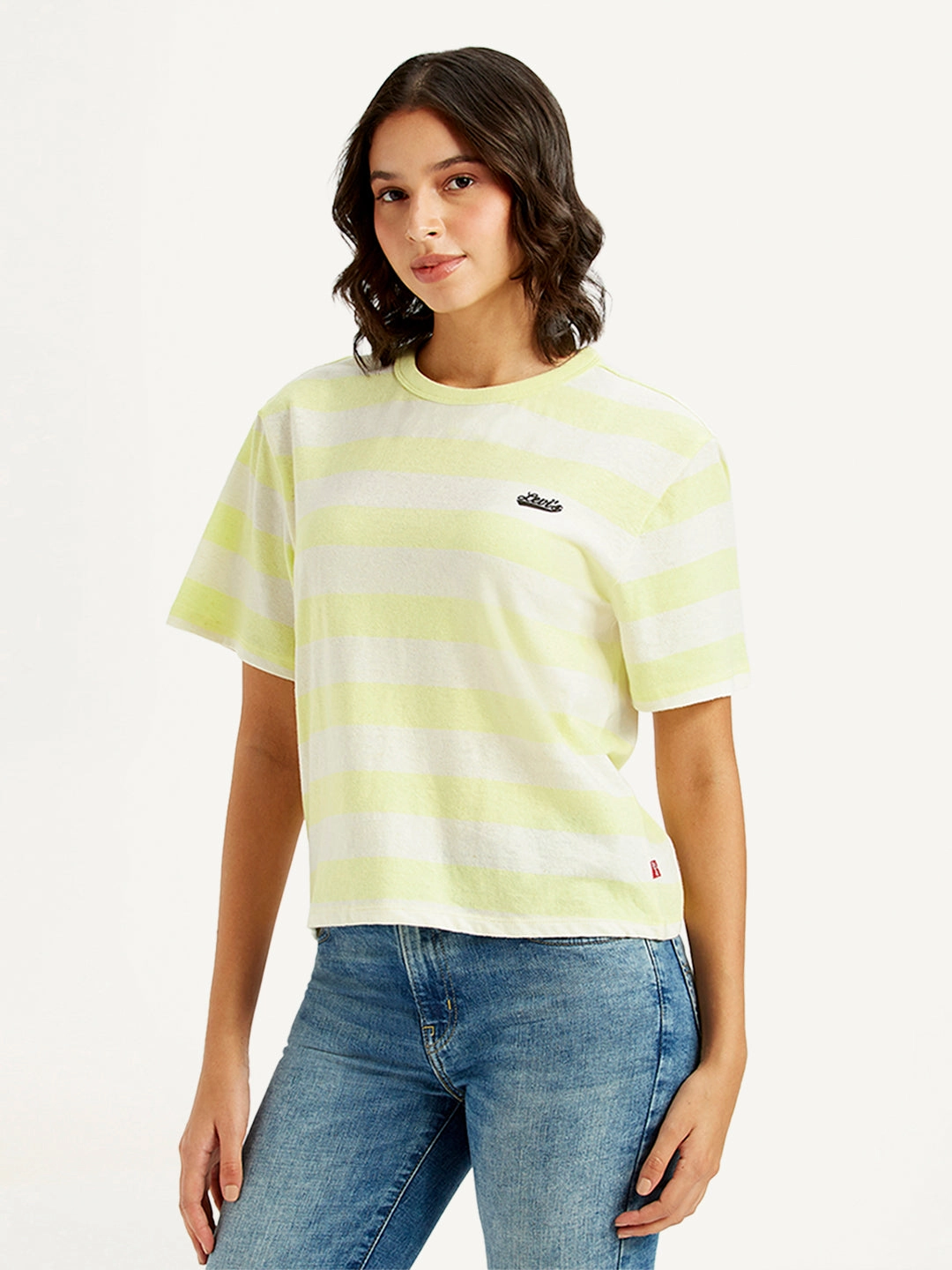 Women's Striped Relaxed Fit T-Shirt