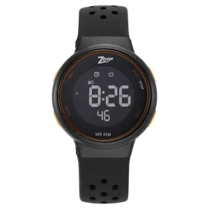 Zoop Digital Black Dial Silicone Strap